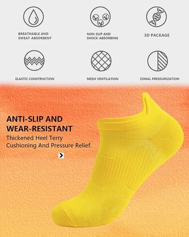 Mens Ankle Socks Athletic Running Socks 5 Pairs Thin Short Socks Shallow Breathable Socks Quick Dry Boat Socks in Saudi Arabia