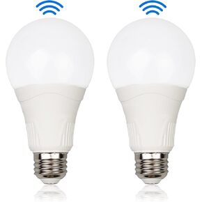 GREENIC Radar Motion Sensor Light Bulbs, 3000K Warm White 15W (100W Equivalent) E26 A21 Upgraded Motion Activated Dusk to Dawn LED Bulbs for Outdoor, Porch, Garage, Driveway, Patio, Stairs