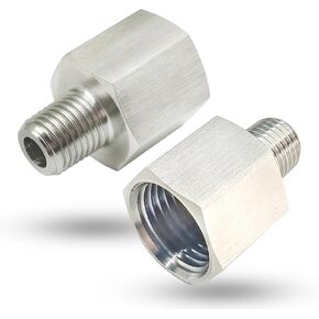 1/8 Inch Male to 1/4 Inch Female Reducer Adapter, 304 Stainless Steel Reducer Pipe Extension Connector, 1/4" NPT emale X 1/8" NPT Male Reducing Pipe Fittings Adapter (1/4 female X 1/8 male)