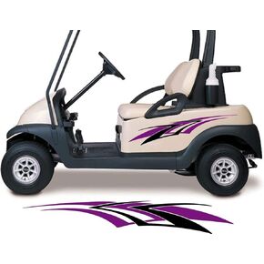 Golf Cart Decals Accessories Two Color Go Cart Stickers GCA1215