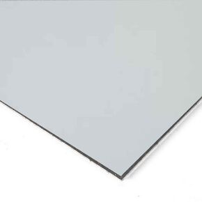 Falken Design ACM Aluminum Composite Sign Panel - 24" x 24" - 1/8" Thick White Matte Aluminum Sheet for Custom Signs, Displays, and DIY Projects