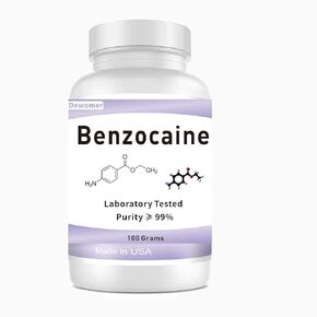 Benzocaine, Ultra Fine Powder, 99.99%, High Purity, 100 Grams