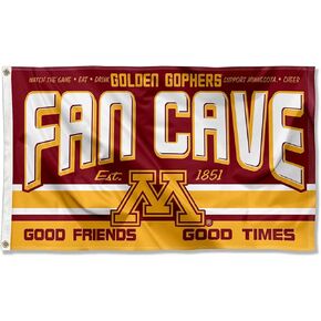 College Flags & Banners Co. Minnesota Gophers Fan Man Cave Banner Flag
