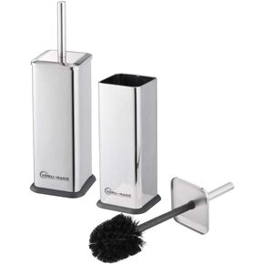 Simpli-Magic Toilet Brush and Holder, Large, Stainless Steel 2 Pack