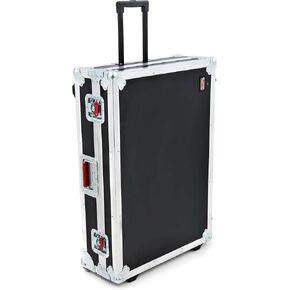Gator Cases Rolling ATA Style Mixer Road Case with Fully Adjustable Interior and Stackable Ball Corners; 20" x 30" x 6.5" (G-TOUR 20X30)