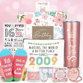 Sweet 16 Gifts for Girls 16th Birthday Gifts for Girls 16 Year Old Girl Birthday Gift Ideas Cool Gifts for 16 Year Old Girls Sweet Sixteen Gifts for Girls Happy 16th Birthday Decorations Girl