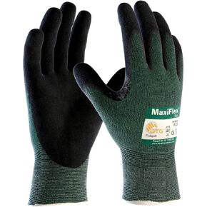 ATG 34-8743/L MaxiFlex Cut - Black Micro-Foam Nitrile Coated Palm And Fingers - Large - 12 Pair Per Box