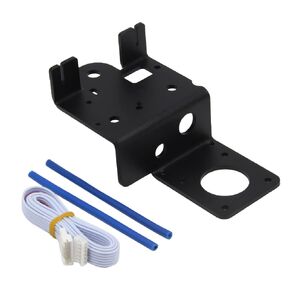 Zeberoxyz Upgrade Dual Gear Version Direct Drive Extruder Support Plate, Easy Print Flexible Filament for Creality Ender 3 V2, Ender 3 Pro,Ender-3,CR-10,CR-10S 3D Printer (Dual Gear Support Plate)