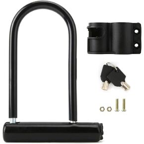 Bike U Lock, Heavy Duty Anti Theft Combination U Lock with Sturdy Mounting Bracket for Electric Scooter Motorcycles