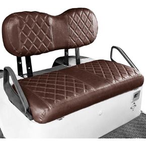 NOKINS Golf Cart Diamond Seat Covers Kit, Fit EZGO Freedom TXT-T48 2014+ OEM Ordinary Front Seat Cushion, No Nails Required & Easy to Clean, Breathable Vinyl Seat Covers