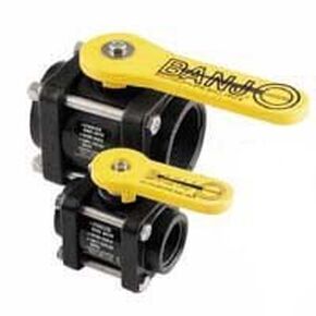 Banjo, V150, Polypropylene Ball Valve Inline 1-1/2"