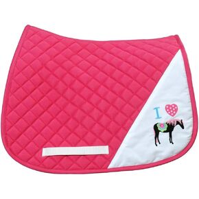 Equine Couture Pony Girl Saddle Pad Hot Pink