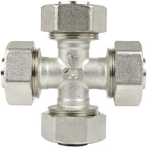 Maxline Multi Directional 3/4" Cross Fitting Tubing Compressed Air Piping M8042 Splitter