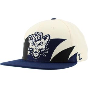 ZHATS Standard NCAA Officially Licensed Hat Flat Snapback Z11 Retro Sharktooth, Team Color, One Size