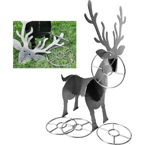 Elk Ring Toss Game Horseshoes Outside Game for Adults Kids & Families, Great for Tailgating, Outdoor, Backyard, Beach, Camping,Christmas Party Games, Holiday Fun, Gifts