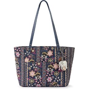 Sakroots Metro Tote Bag in Eco-Twill, Large & Roomy with Zip Closure