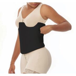 Post Surgery 360 Lipo Foam Wrap Around | Tummy Tuck Binder Post Surgery | Soft & Breathable Material, 360 Wrap around Liposuction | BBL Post Surgery Supplies | Black (Small)