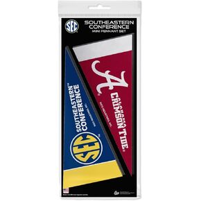 Rico Industries NCAA SEC 4" x 9" Felt Mini Pennant League Set (Includes ALL Teams)