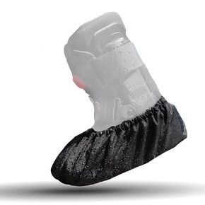 Walking Boot Weather Resistant Protector, Washable & Durable Waterproof Foot Cover for Orthopedic Walker Boots, Large, Black
