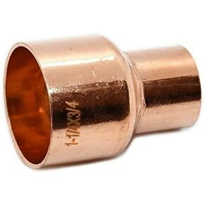 1-1/4" x 3/4" Coupling Reducer C x C COPPER PIPE FITTING,( 2 PCS)