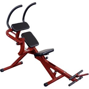 Best Fitness Semi Recumbent AB Crunch Bench (BFAB20R), Lower & Upper Abdominal Muscles Workout Machine For Home Gym, Red/Black