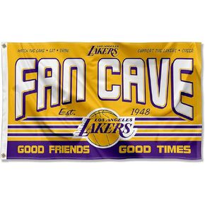 Wincraft Los Angeles Lakers Fan Man Cave Banner Flag