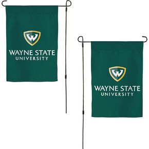 Desert Cactus Wayne State University WSU Garden Flag – 19 x 12 inch Wayne State Warriors Banner, For Outdoor Display and Events (Design 1)