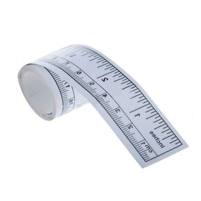 Self-Adhesive Measuring Tape,Double Scale Stick on Workbench Ruler,Sticky Tape Measure for Work Bench,Saw Table,Drafting Table,Tape Measures Convenient Storage