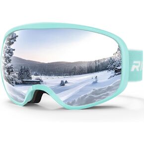 RIOROO Ski Goggles Snowboard Goggles for Men Women Adults Youth,Over Glasses OTG/100% UV Protection/Anti-fog/Wide Vision