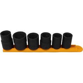 CTA Tools 8856 6 Piece Emergency Lug Nut Remover Set - Patented Reverse Tapered Threads, Heavy-Duty Lug Nut Removal Tool, Wheel Lock Removal Kit, Locking Lug Nut Removal Tool, 1/2" Drive