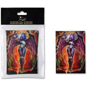 SleeveChief ® Premium Design Trading Card Sleeves | Ultra Durable TCG Card Sleeves with Holographic YUBEL Backprint | Perfectly fit as YuGiOh Sleeves | Japanese Size | 70 Pcs