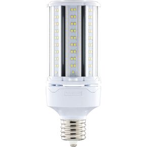 Satco Lighting S49394-54 Watt LED HID Replacement Corn Cob Bulb - 5000K - Extended Mogul Base - Type B Ballast Bypass - Economy Hi-Pro - Non Dimmable