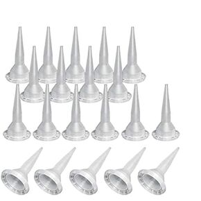 Caulking Nozzle for Sausage Caulking Gun, Reusable Caulk Nozzle Applicator, Durable Epoxy Piston Caulk Cap, Replacement Extension Tool Supplies Applied in The Construction (20)