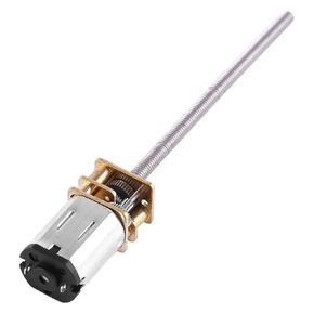 DC 6V Gear Motor High Electric Motor with Long Screw Thread Output Shaft 30/60/100/150/200/300/400/500RPM (6V 500RMP)