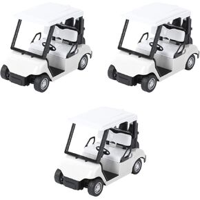 Homoyoyo Die- cast Metal Golf Cart, Metal Mini Golf Cart Toy 1: 20 Scale Golfcart Pullback Vehicle Miniature Figurine Ornament for Home Office Decor (red)