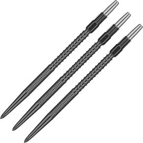 TARGET Darts Swiss Points, Fire Swiss Point Dart Tips (3 Pack Set of Tips) 40MM, Black | Change Dart Points, Professional Darts Accessories