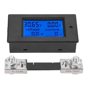 PEACEFAIR PZEM-051 DC 6.5-100V Digital Electric Power Energy Voltage Current Meter (100A shunt)