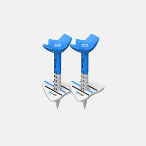 Control Golf Tee, Patented Design Plastic Tees for Enhanced Driver Distance, Precision, Reduced Spin, Color Blue, 2 Counts (1+1 Deal)