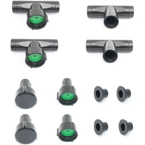 Soaker Hose Accessory, Garden Hose Fittings Kit Quick Set Connector for 3/8" Tubing, Irrigation Water Hose Adapter