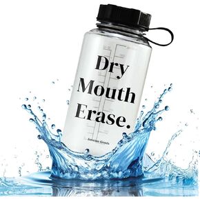Session Goods Clear Water Bottle 32oz - Gym Water Bottle Perfect for Running & Hiking, Leak-Proof, BPA-Free, Sports Water bottle flip top with Wide Mouth & Measurement Scales - Easy to Clean