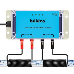 Water Descaler,Briidea Water Descaler Whole House with Highly Efficient in Dissolving Scale, No Chemicals, Salt or Filters, Easy to Obtain Water Environment Without Additives