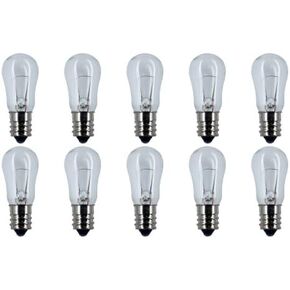 CEC Industries #6S6 24V Bulbs, 24 V, 6 W, E12 Base, S-6 Shape (Box of 10)