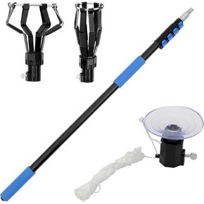 18FT Light Bulb Pole Changer for High Ceilings,3-12FT light bulb remover tool high ceiling with 2 Baskets and Suction Cup,light bulb changing pole fit for High Ceilings Lightbulb Removal Changing