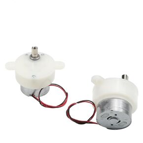 DC 6V 100RPM Geared Motor Electric Motor Gearbox Motor High Torque Rotary Speed Cylinder Shape Speed Reduction Motor for Display Stands, handicrafts, Rotating Lighting fixtures