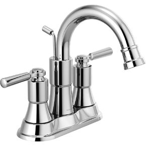 Peerless Westchester Centerset Bathroom Faucet Chrome, Bathroom Sink Faucet, Drain Assembly, Chrome P2523LF