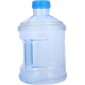POPETPOP Empty 3L Water Jug Plastic Water Bottle with Handle Reusable Water Bottle Portable Mineral Water Container for Outdoor Camping Backpacking Supplies