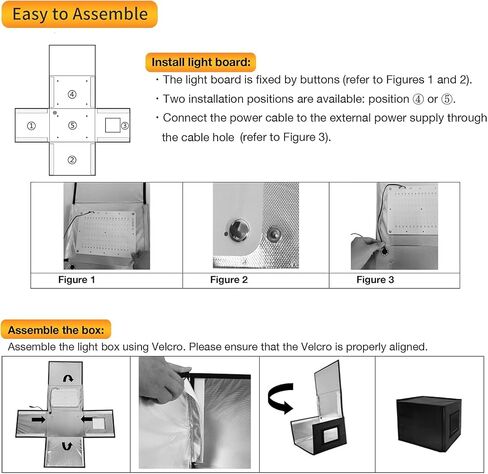 3D Printer Resin UV Curing Box Kit,395nm UV LED Lights Board with Light Controller,96 LED Light Beads, LED Lights Board Timer,Big Size Curing Box for Resin SLA DLP LCD 3D Printer Solidify Model in Saudi Arabia