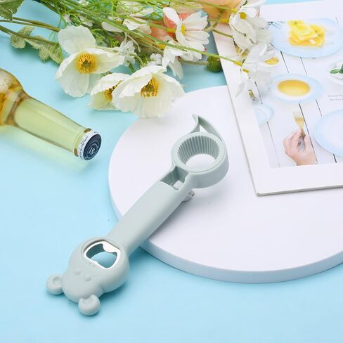 1pc 4 in 1 bottle beath ، bear steel steel 4 in 1 jar expener beer explictal tools multifunctional tools for juice ، bar ، jar (Blue) in Kuwait