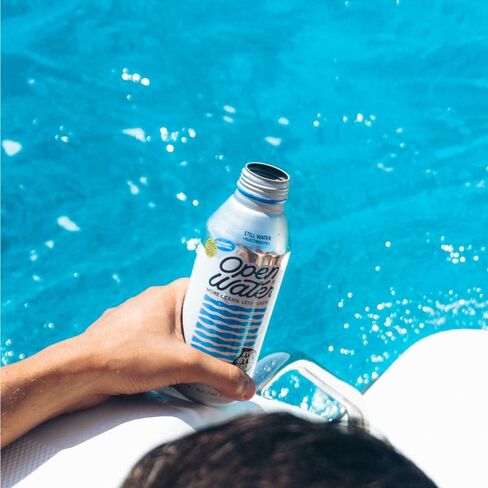 Open Water Still Bottled Water with Electrolytes in 16-oz Aluminum Bottles (2 Cases, 24 bottles - Still) | BPA-free and Eco friendly in Saudi Arabia