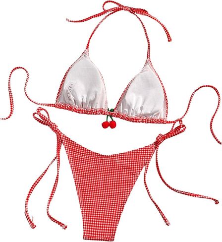 swimsuits women women queduits 2 قطع الرسن مثلث بلود صفيق بيكيني in Kuwait